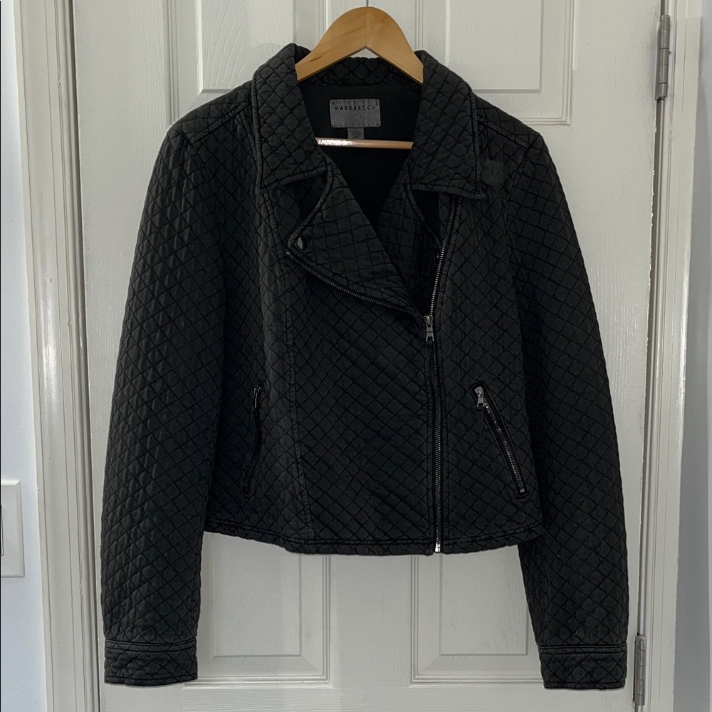 Marrakech Quilted Biker Jacket - image 1